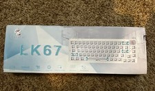 GK GAMAKAY LK67 65% RGB White Bluetooth Mechanical Keyboard (New) picture