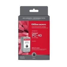 Office Depot Reman Ink Cartridge, Compare To Canon PG-40, Black picture