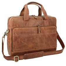 Handmade Brown Leather Laptop Messenger Bag for Men, Vintage Leather Briefcase2 picture