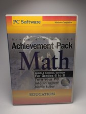 Simon & Schuster Math Achievement Grades 6-8 PC Software CD ROM B708 picture