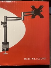 MONOPRICE 5402 LCD Desk Mount Monitor Arm, Black - Box Open, Components Sealed picture