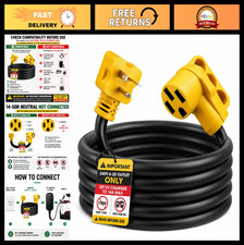 10ft EV Charger Adapter Cord NEMA 6-20P to 14-50R, 16A Max, 220V, Fast Charging picture