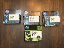 O-4 Lot Of 4 Genuine HP 920 XL Ink Cartridges Expired In P-21 picture