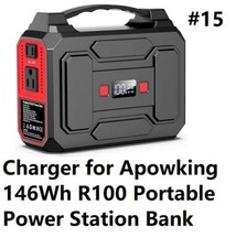 🔥ac adpater battery Charger For Apowking 146Wh R100 Portable Power Station Bank picture
