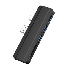 SD/SDHC/SDXC/Micro SD Black USB HUB Docking Station For Surface Pro 4/5/6 C picture