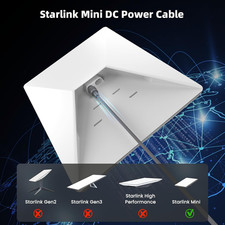 Starlink Mini Extension Cable 6FT (2M), Waterproof DC5521 Male to Female Powe... picture