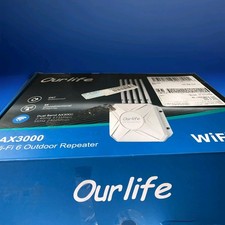 🚨 SPECIAL🚨Ourlife Outdoor WiFi 6 Range Extender AX3000 Dual Signal Booster NEW picture