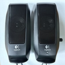 NEW Logitech S-120 2-Piece 2 Channel Multimedia Speaker System w/Headphone Jack picture