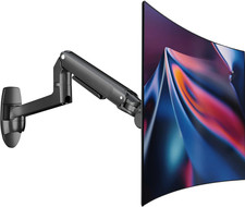Soporte de pared para un solo monitor para pantallas planas o curvas de hasta 38 picture