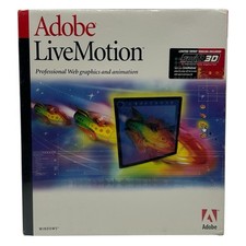 Adobe LiveMotion Professional Web Graphics & Animation (PC, 1999) Brand New picture