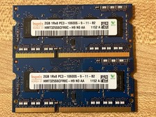 Gently Used Hynix 4GB PC3-10600S-9-11-B2 Notebook Ram Kit picture