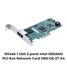 10Gtek 1 Gbit 2-ports Intel I350AM2 PCI-Ex4 Network Card I350-GE-2T-X4 picture