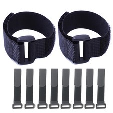 10Pack 1x12” Reusable Nylon Cable Straps with Buckle for Cords Organizer picture
