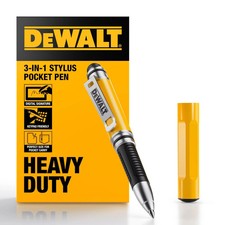DEWALT Heavy Duty 3-in-1 Mini Stylus Pocket Pen, Tablet Pens 4 inches, black picture
