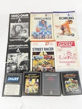 H174 Atari Games Smurf Missile Command Street Racer Video Checkers Instructions H5 picture