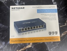 NETGEAR GS108 8-Port Gigabit Ethernet Unmanaged Switch – ProSAFE  – New Sealed picture
