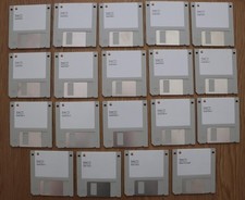 ORIGINAL APPLE MACINTOSH SYSTEM 7.5.3 FLOPPY DISKS, COMPLETE SET OF 19 DISKS picture
