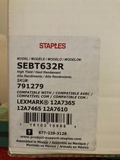 Black Extra High Yield Toner Cartridge Replacement for Lexmark (12A7465) picture