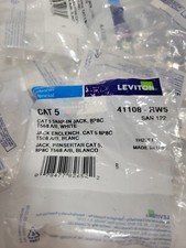 Lot of 10 Leviton 41108-RW5 QuickPort Connector CAT 5 Snap-in Jack 8P8C T568A/B picture