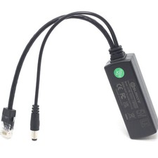 DC 5V 2.4A 5.5x2.1mm Port Gigabit Active PoE Splitter 802.3af 802.3at 1000mbps picture