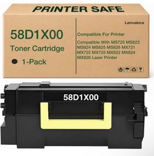 58D1X00 Toner Cartridge Extra High Yield for Lexmark MS725 MS823 MS824 MS825 picture