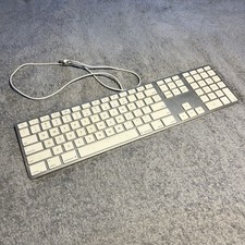 Mint Condition🔥Apple A1243 Ultrathin Slim Wired Aluminum Keyboard 2x USB ports picture