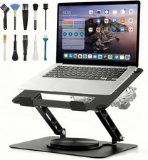Laptop Cooling Stand 2 Detachable Fans 360 Rotating Riser Fits 1017.3 Inch picture