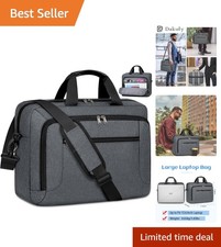 Chic 15.6-Inch Laptop Messenger Bag - Durable & Adjustable for Professionals picture