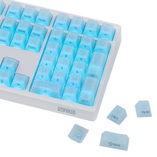EPOMAKER Frost Jelly Keycaps Set, 126 Keys Forged Carbon Fiber Keycaps picture