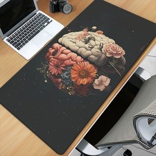 1pc Brain Flower Dark Pattern HD Printed Desk Mat, Multi-Functional Extra-Larg picture