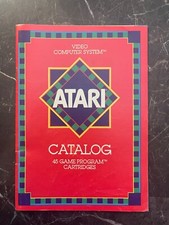 VTG 1981 Atari Video Computer System Catalog 45 Game Program Cartridges-MINT picture