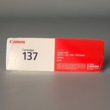 New Sealed Canon 137 Black Toner Cartridge Genuine OEM Original Laser Printer picture