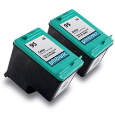 2pk Printronic For HP 95 C8766WN COLOR Ink Cartridge picture