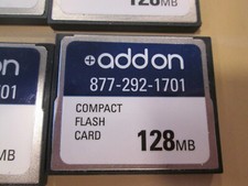 Lot of 7 Cisco AddOn 128MB Compact Flash Card Upgrade picture