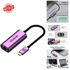 Reliable USB C to Ethernet Adapter 1000Mbps - Compatible with iPhone and Laptop picture