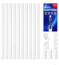 Delamu Cord Hider, 157 in x .55 in Wire Cover, Premium Cable Hider Cord ~ NIB picture