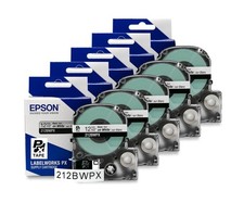 Epson LABELWORKS 212BWPX-5PK PET (Polyester) Tape Cartridge - 5 Unit Case Pac... picture