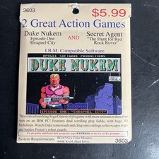 Vintage Duke Nukem - Shrapnel City - Express Software Computer Game 3.5 Floppy picture