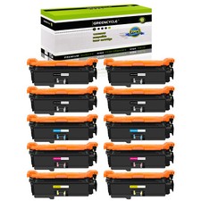 CE250A BCMY Toner Lot Fit for HP Color LaserJet 504A CP3525 3525n 3525dn CP3525x picture