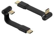 Hagibis 180 Degree Short Flat USB 4 Cable, 240W Fast Charging U-Type USB-C B5 picture