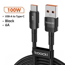 Toocki 100W 6A USB C Fast Charging Data USB Cable Type C for Huawei Honor Oneplu picture