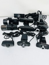 LOT OF 11:  MIXED BRANDS USB WEBCAMS WEB CAMS FOR DESKTOP PC  - USED picture