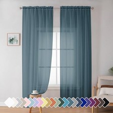  Sheer Curtains 72 Inches Long 2 Panels for 42