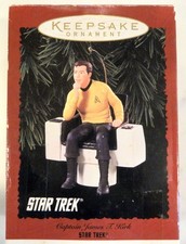 STAR TREK Captain James T. Kirk Hallmark Keepsake Ornament TOS 1995 picture