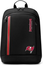 SOAR NFL 14 Inch Laptop Backpack Bag Tampa Bay Buccaneers Black NEW picture
