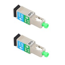 2x SC/APC Male to SC/UPC Female Adapter Converter Fiber Optic Coupler Connector- picture