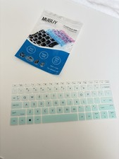 MUBUY Ultra Thin Waterproof Washable Laptop Keyboard Protector Light Blue picture