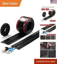 16.4ft Self-Adhesive Soft PVC Cord Cover - Stylish and Safe Cable Management picture