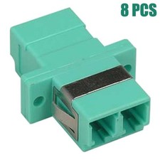 8 Pcs LC to LC Duplex Multimode Fiber Optic Cable Adapter Connector LC-LC OM3 picture