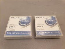 QTY-2 Sealed Sony Tape Data Cartridges 400/800Gb LTO-3 Ultrium 3 LTX400G picture